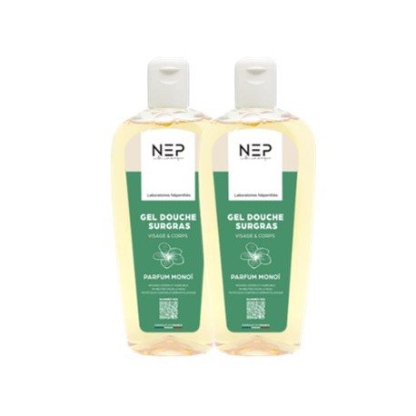 Nep Gel Douche Surgras Monoi 2x 500ml